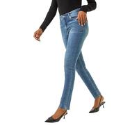 Roman Mom Jeans for Women UK - Ladies Slim Leg Denim Trousers Stretch Cotton Smart Casual Pull On Straight Skinny Slim Fit Regular Cut & Curve Plus Sizes 29' - Indigo - Size 18