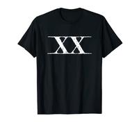 Roman Numeral 20 XX ~ with Lines T-Shirt