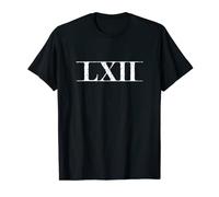 Roman Numeral 62 LXII ~ with Lines T-Shirt