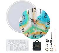 Roman Numeral Clock Mold for Epoxy Resin - Silicone Casting Mould to Make DIY Wall Clocks, Table Clocks & Decor - Reusable, Easy Release, Perfect for Crafters & Beginners