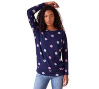 Roman Originals Blouson Top for Women UK Ladies Drop Shoulder Long Sleeve Jersey Stretchy Oversized Casual Office Jumper Soft Everyday Sweater Lounge Sweatshirt Blouses