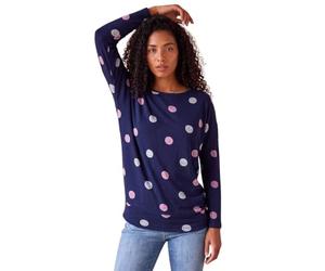 Roman Originals Blouson Top for Women UK Ladies Drop Shoulder Long Sleeve Jersey Stretchy Oversized Casual Office Jumper Soft Everyday Sweater Lounge Sweatshirt Blouses