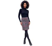 Roman Originals Check Short Skirt for Women UK Ladies Checked Plaid Tartan Print Brushed Lined A-Line Winter Smart Work Office Casual Going Out Soft Autumn Printed Mini