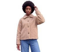 Roman Women's Collared Borg Fleece Jacket in Natural | Size: 20 Roman Natural 20