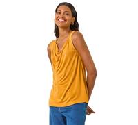 Roman Originals Cowl Neck Stretch Top for Women UK - Ladies Everyday Holiday Spring Summer Comfy Soft Evening Vacation Work Party
