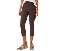 Roman Originals Cropped Jeggings for Women UK Ladies Capri Stretchy Jeans Denim Legging Cotton Summer Trouser Three Quarter 3/4 Length Pull On Cut Off High Waist Smart - Chocolate - Size 20