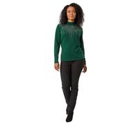 Roman Originals Diamante Jumper for Women UK Ladies Sparkly Glitter Sweater Embellished Smart Casual Autumn Winter Long Sleeve Round Neck Knitwear Knitted Pullover - Petite Emerald - Size 14