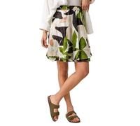 Roman Originals Floral Print Short A-Line Skirt for Women UK - Ladies Everyday Holiday Spring Summer Comfy Soft Evening Vacation Work Party - Green - Size 16