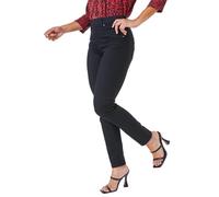 Roman Originals Jeggings for Women UK Jean Ladies Stretchy Trousers Denim Leggings High Waist Rise Pull On Skinny Straight Leg Cotton Pants Smart Casual - Petite Jet Black (28 inch) - Size 8