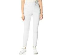 Roman Originals Jeggings for Women UK Jean Ladies Stretchy Trousers Denim Leggings High Waist Rise Pull On Skinny Straight Leg Cotton Pants Smart Casual - White (31 inch) - Size 16