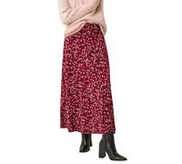 Roman Originals Jersey Skirt for Women UK - Ladies Midi Maxi Floral Animal Print Summer Spring Holiday Swing Smart Casual Work Cocktail Party Going Out Holiday Cruise - Confetti Wine - Size 16