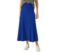 Roman Originals Jersey Skirt for Women UK - Ladies Midi Maxi Floral Animal Print Summer Spring Holiday Swing Smart Casual Work Cocktail Party Going Out Holiday Cruise - Royal Blue - Size 16