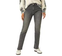 Roman Originals Mom Jeans for Women UK - Ladies Slim Leg Denim Trousers Stretch Cotton Smart Casual Pull On Straight Skinny Slim Fit Regular Cut & Curve Plus Sizes 29' - Charcoal - Size 14