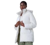 Roman Originals Oversized Padded Hooded Coat for Women UK - Ladies Everyday Autumn Winter Funnel Neckline Comfy Soft Evening Vacation Work Party Night Out - Ivory - Size 12