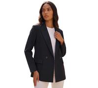 Roman Women's Premium Stretch Ponte Blazer in Black | Size: 14 Roman Black 14