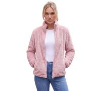 Roman Originals Soft Sherpa Fleece Jacket for Women UK - Ladies Autumn Everyday Winter Holiday Pull-On Comfy Soft Vacation Work Teddy Coat