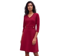 Roman Originals V-Neck Buttoned Stretch Dress for Women UK - Ladies Everyday Autumn Winter V-Neckline Comfy Soft Evening Vacation Work Party Night Out