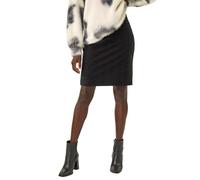 Roman Originals Wave Textured Stretch Pencil Skirt for Women UK - Ladies Everyday Holiday Spring Summer Comfy Soft Evening Vacation Work Party - Black - Size 12