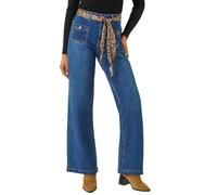 Roman Originals Wide Leg Jeans for Women UK Ladies Denim Trousers Palazzo Pants Jeggings Stretchy Cotton Summer Winter Smart Office Work Party Flattering Bottoms