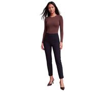 Roman Originals Women's High Waisted Skinny Trousers - Black, Size 10