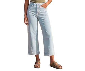 Roman Originials Denim Culottes for Women UK Ladies Cotton Cropped Trouser Wide Leg Jean Stretch Pants Capri 3/4 Length Three Quarter Summer Loose Casual Spring