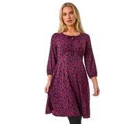 Petite Abstract Tie Front Stretch Jersey Roman Purple 12