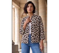 Roman Women's Petite Animal Cardigan in Beige | Size: 16 Roman Beige 16