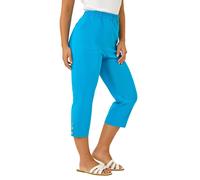 Roman Petite Bengaline Cropped Trouser In Blue Blue 18