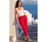 Roman Women's Petite Bengaline Cropped Trouser in Red | Size: 10 Roman Red 10