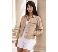 Roman Petite Bleached Denim Jacket In Natural Natural