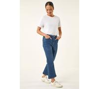 Roman Women's Petite Bootcut Cropped Jeans in Indigo | Size: 16 Roman Indigo 16