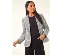 Roman Petite Boucle Revere Collar Blazer Multi 16