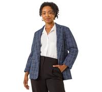 Roman Petite Boucle Stretch Blazer In Navy Navy 16