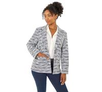 Roman Women's Petite Collared Boucle Jacket in Navy | Size: 10 Roman Navy 10