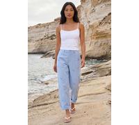 Roman Petite Cotton Embroidered Trouser In Blue Blue