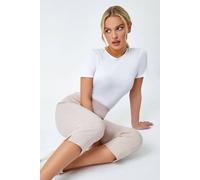 Roman Petite Cropped Stretch Trouser In Stone Stone 18