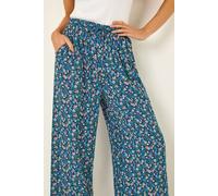 Roman Women's Petite Ditsy Floral Trouser in Navy | Size: 12 Roman Navy 12