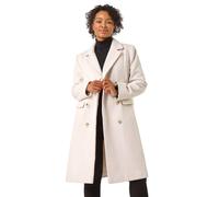 Roman Petite Double Breasted Coat In Ivory Ivory 18