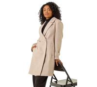 Petite Double Breasted Tailored Coat Roman Camel 12