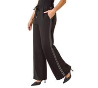 Roman Petite Drawstring Side Stripe Trousers for Women UK - Ladies Everyday Autumn Winter Comfy Soft Evening Vacation Work Party Night Out