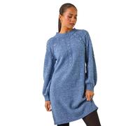 Roman Women's Petite Embellished Faux Pearl Knit Dress in Blue | Size: 16 Roman Blue 16