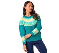 Roman Petite Fairisle Detail Knit Jumper In Teal Teal 14