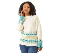 Roman Petite Fairisle Knit Jumper In Ivory Ivory 8