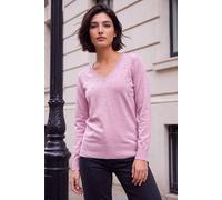 Roman Petite Faux Pearl Embellished Knit Jumper In Light Pink Light Pink