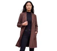 Roman Women's Petite Faux Suede Pocket Jacket in Chocolate | Size: 16 Roman Chocolate 16