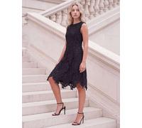 Roman Petite Floral Lace Bodycon Dress Black Mix