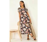 Roman Petite Floral Pocket Midi Dress Multi 18