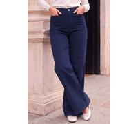 Roman Women's Petite Front Pocket Jeans Trouser in Navy | Size: 16
