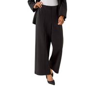 Roman Petite Front Seam Stretch Trouser In Black Black 14