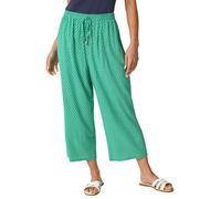 Petite Geometric Cropped Trouser Roman Green 16